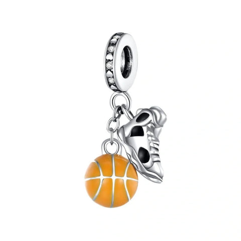 jewlouli basketball-and-sneaker-pandora-charm-jewelry fits pandora bracelet