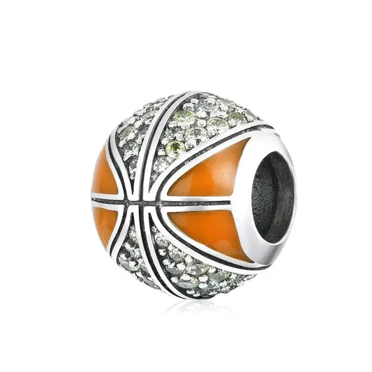 basketball-charm affordable Pandora charm fits bracelet Jewelry