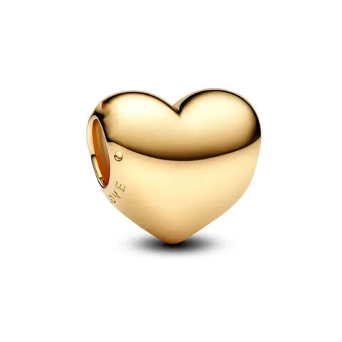 Be Love Gold-Plated Engravable Heart Charm - Be Love Gold-Plated Engravable Heart Charm