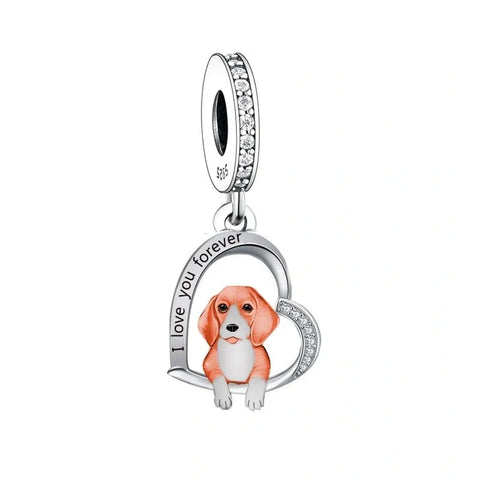 jewlouli beagle dog pandora charm jewelry fits pandora bracelet