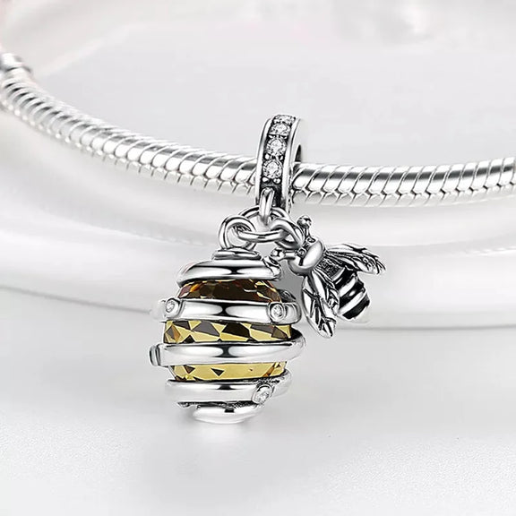 Beehive Charm - beehive-charm charm Jewelry fits Pandora bracelet affordable