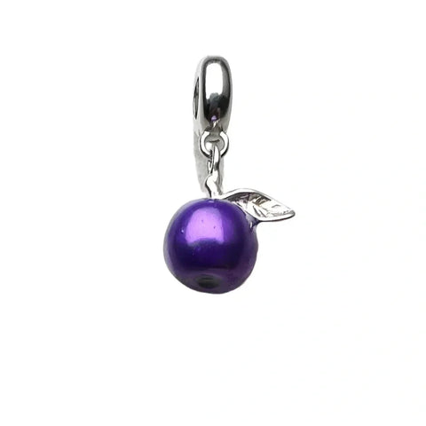 Purple apple charm.