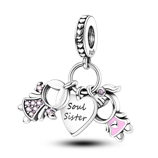 Soul Sister heart Charm