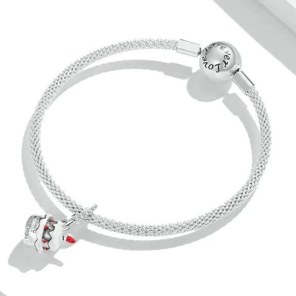 Birthday Cake Charm - birthday-cake-charm fits Pandora bracelet affordable Jewelry charm