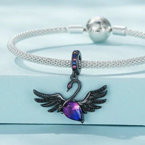 Black Swan Charm - Black Swan Charm