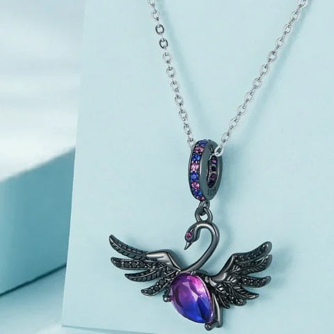 black-swan-charm Pandora affordable charm Jewelry fits bracelet