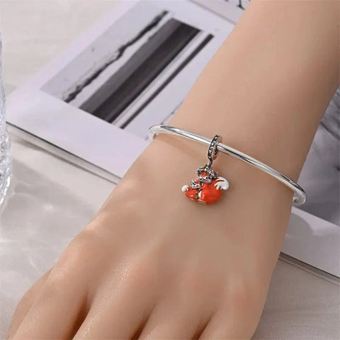 Blossom Crown Squirrel & Baby Dangle Charm - Blossom Crown Squirrel & Baby Dangle Charm