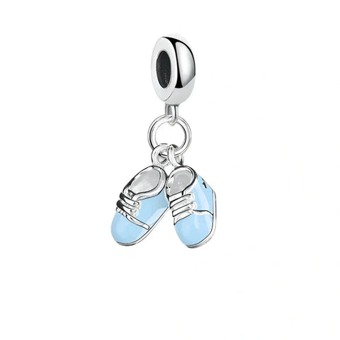 Blue Baby Shoe Charm