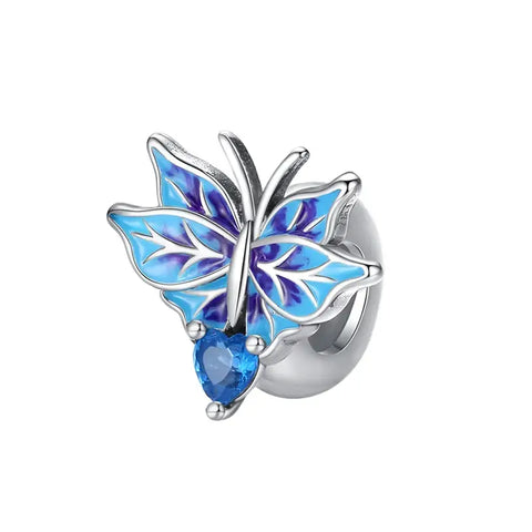 Blue Butterfly Charm