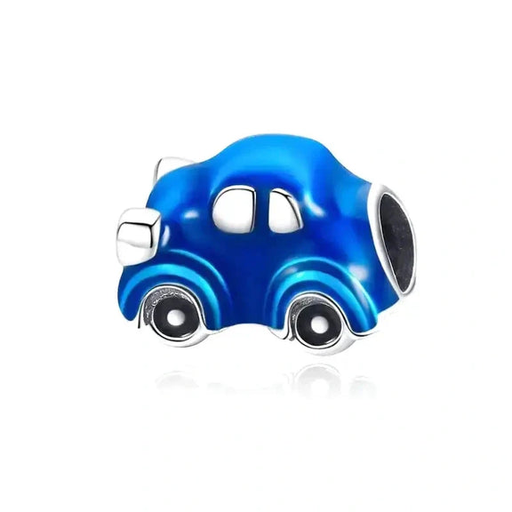 Blue Car Charm - blue-car charm Pandora Jewelry affordable fits bracelet