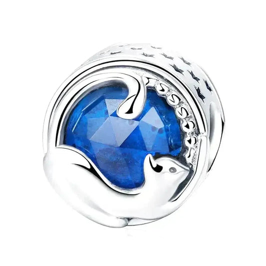 blue-cat-charm affordable Jewelry charm Pandora fits bracelet