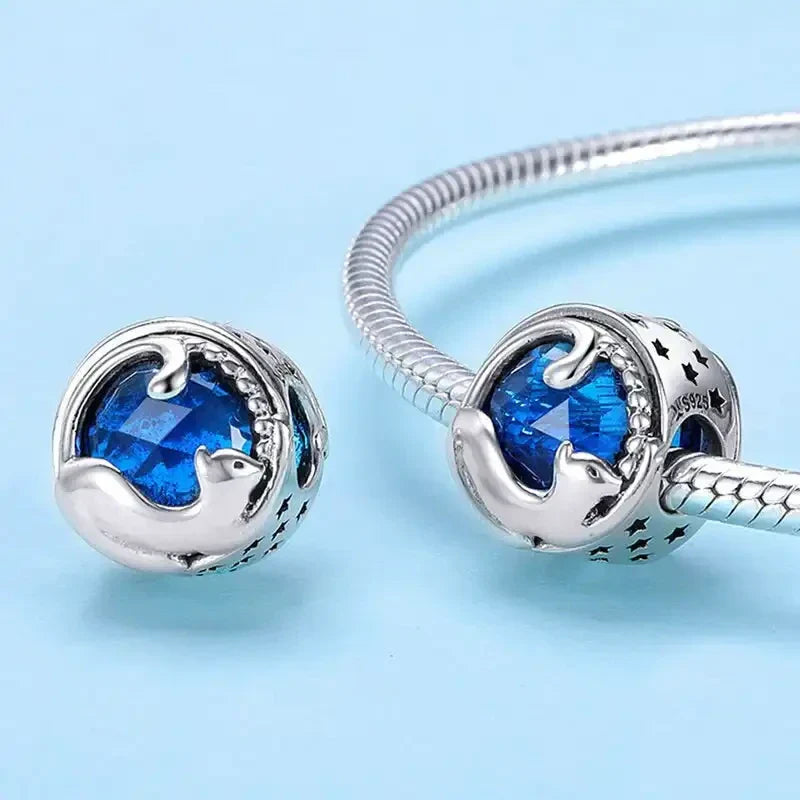 blue-cat-charm Jewelry charm affordable fits Pandora bracelet