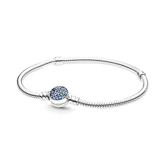 blue-crystal-charm-bracelet charm Jewelry fits Pandora bracelet affordable