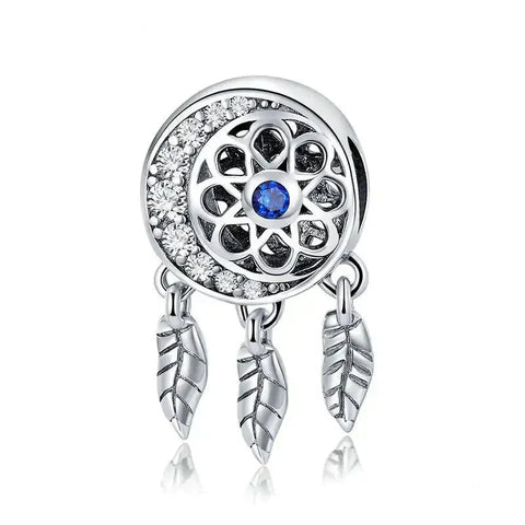 Blue Dream Catcher Charm - Blue Dream Catcher Charm