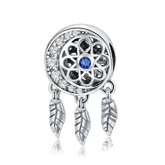Blue Dream Catcher Charm