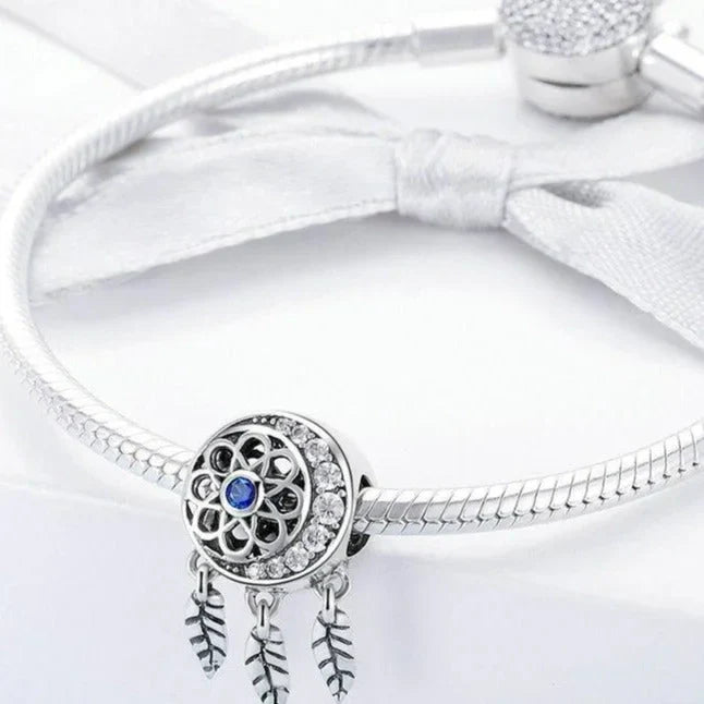 blue-dream-catcher-charm Pandora fits bracelet charm affordable Jewelry