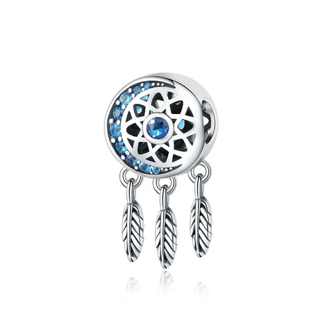 Blue Dreamcatcher Charm - Blue Dreamcatcher Charm