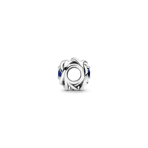 Blue Eternity Circle Charm - September