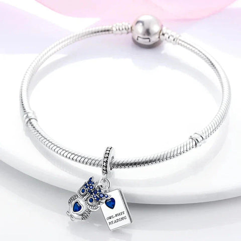 Blue Eyed Owl Charm - Blue Eyed Owl Charm
