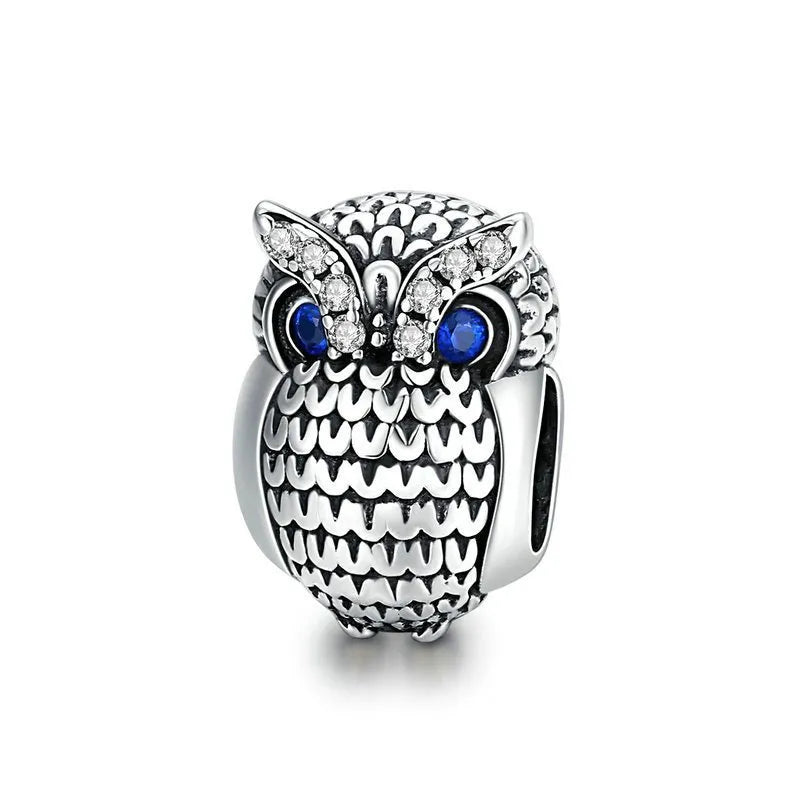 Blue-Eyed Owl Charm