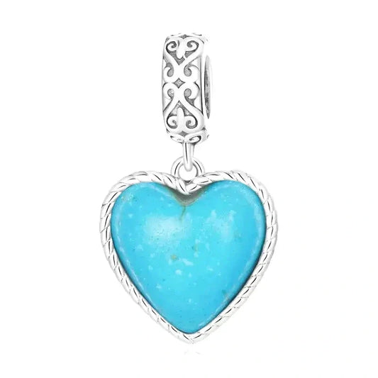 blue-heart-charm Jewelry charm affordable fits Pandora bracelet