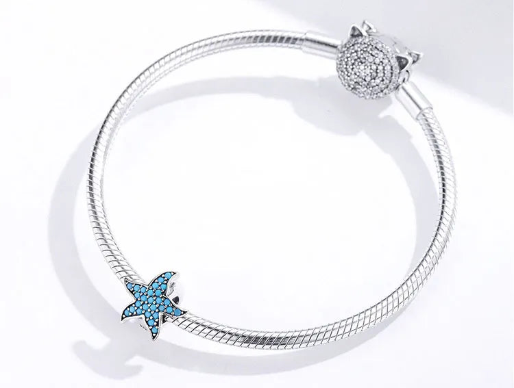 Turquoise Starfish Charm