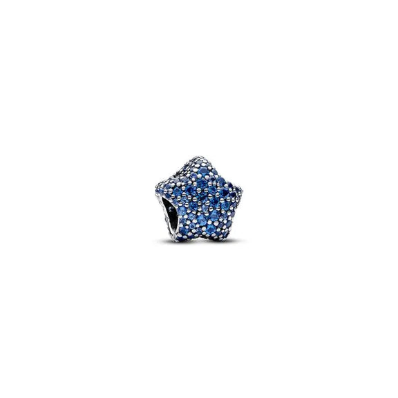 Bold Pave Star Charm - Star charm with bold pavé details, designed to bring a touch of stardust to charm bracelets