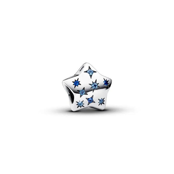 Bold Sparkling Star Charm - Sparkling star charm, designed to bring a bold, radiant look to charm bracelets