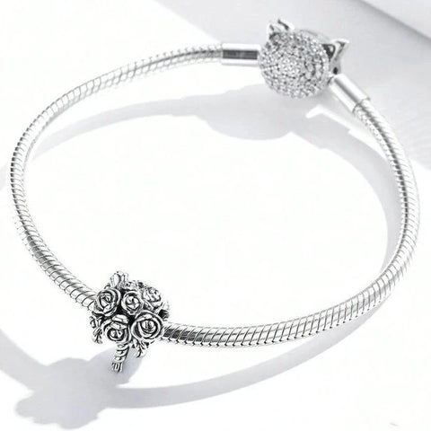 Wedding Bouquet Charm - Fits pandora Bracelet