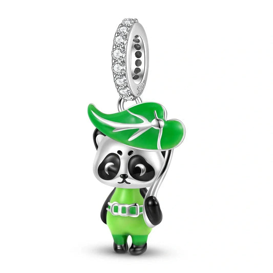 jewlouli brave panda elf dangle pandora charm jewelry fits pandora bracelet