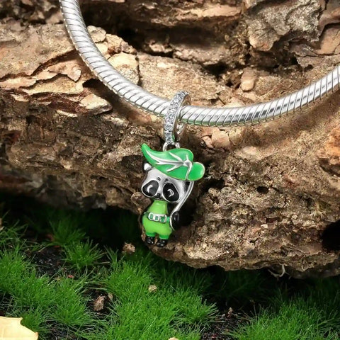 jewlouli brave panda elf dangle pandora charm jewelry fits pandora bracelet