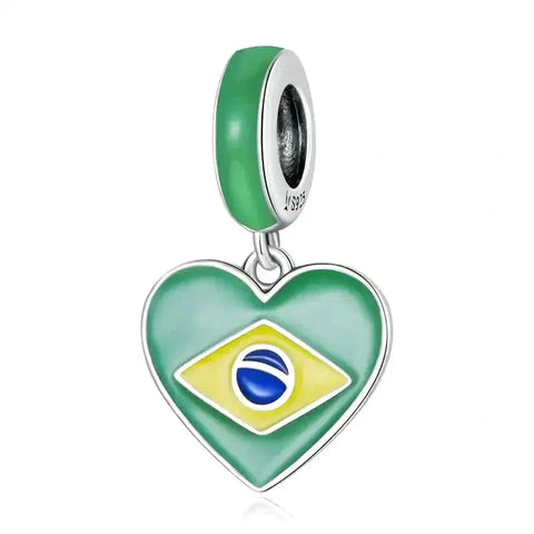 brazil-charm fits Pandora bracelet affordable charm Jewelry