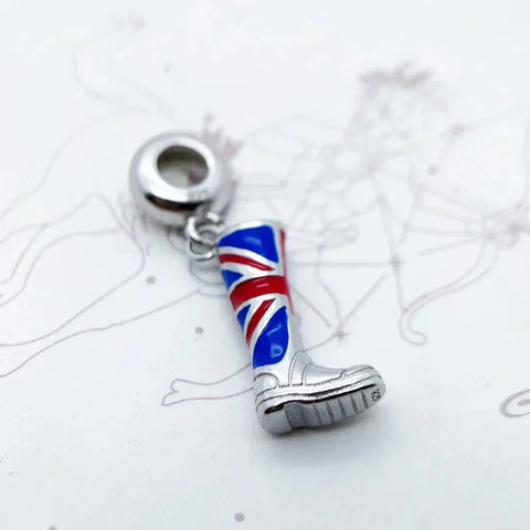 Union Jack boot charm.
