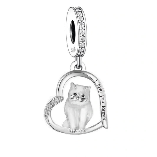 jewlouli british shorthair cat dangle pandora charm jewelry fits pandora bracelet