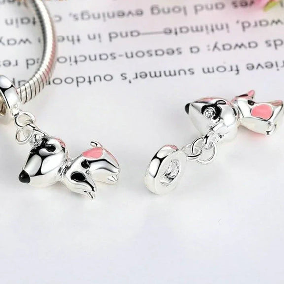 Bull Terrier Charm - bull-terrier Jewelry Pandora fits bracelet charm affordable