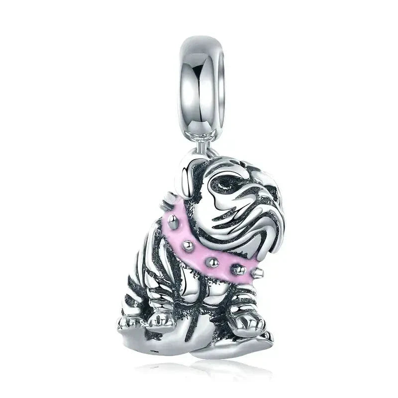 bulldog-charm affordable Jewelry Pandora charm fits bracelet