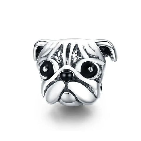 Bulldog Face Charm