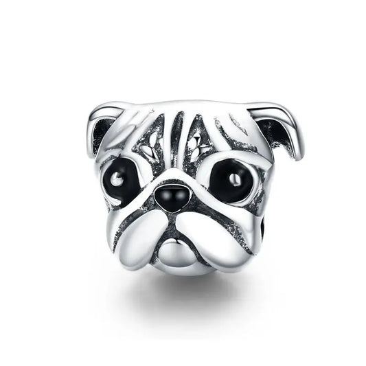 Bulldog Face Charm