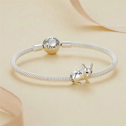 jewlouli bulldog pandora charm jewelry fits pandora bracelet