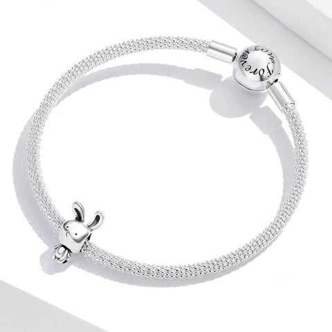 Cute Bunny Charm - Fits pandora Bracelet
