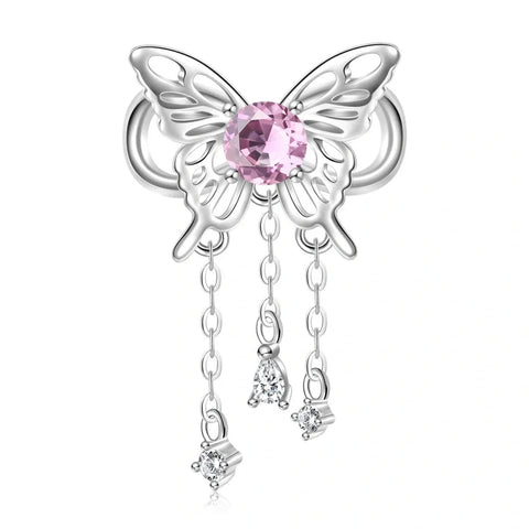 Butterfly Birthstone Dangle Charms - Butterfly Birthstone Dangle Charms