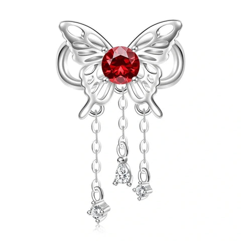 Butterfly Birthstone Dangle Charms - Butterfly Birthstone Dangle Charms