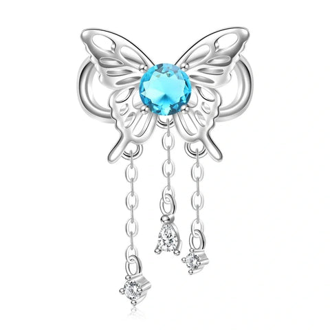 jewlouli butterfly birthstone dangle charms jewlouli jewelry fits pandora bracelet