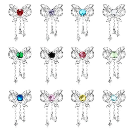 Butterfly Birthstone Dangle Charms