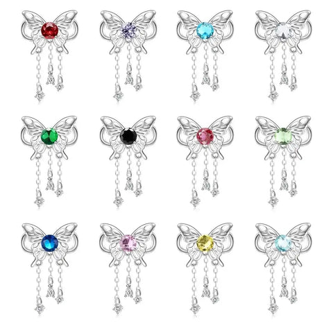 jewlouli butterfly birthstone dangle charms jewlouli jewelry fits pandora bracelet