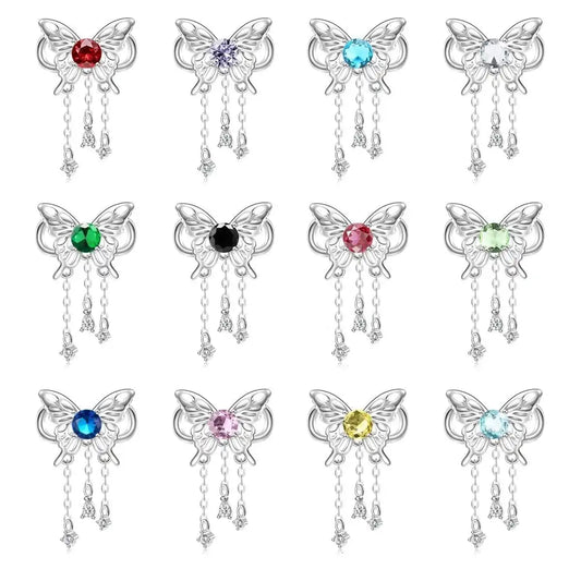 jewlouli butterfly birthstone dangle charms jewlouli jewelry fits pandora bracelet