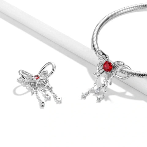 Butterfly Birthstone Dangle Charms - Butterfly Birthstone Dangle Charms