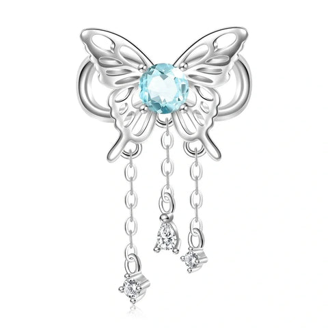 Butterfly Birthstone Dangle Charms - Butterfly Birthstone Dangle Charms