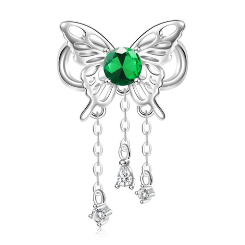 Butterfly Birthstone Dangle Charms - Butterfly Birthstone Dangle Charms
