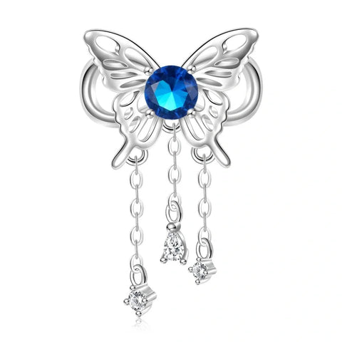 Butterfly Birthstone Dangle Charms - Butterfly Birthstone Dangle Charms
